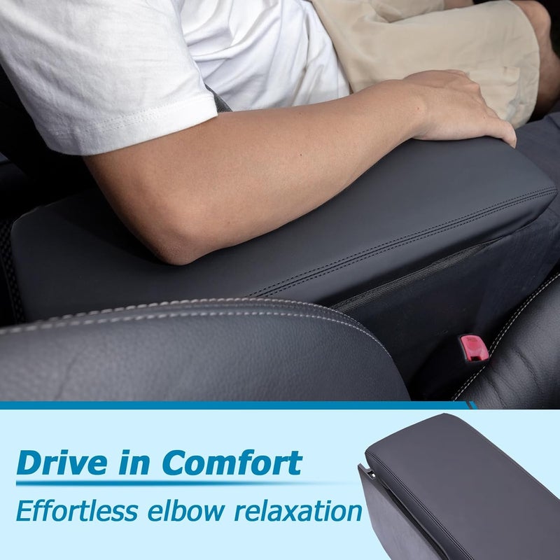 TOPINSTALL 2025 2026 Camry Center Console Cover Compatible with 2025 2026 Toyota Camry (LE/SE/XLE/XSE) Accessory, PU Leather Armrest Box Lid Protector Anti-Scratch Middle Console Cover Black - Image 3